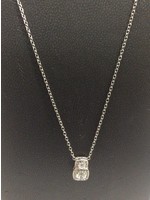 P0051CAP18 Lafonn Necklace Sterling Silver Simulated Diamonds