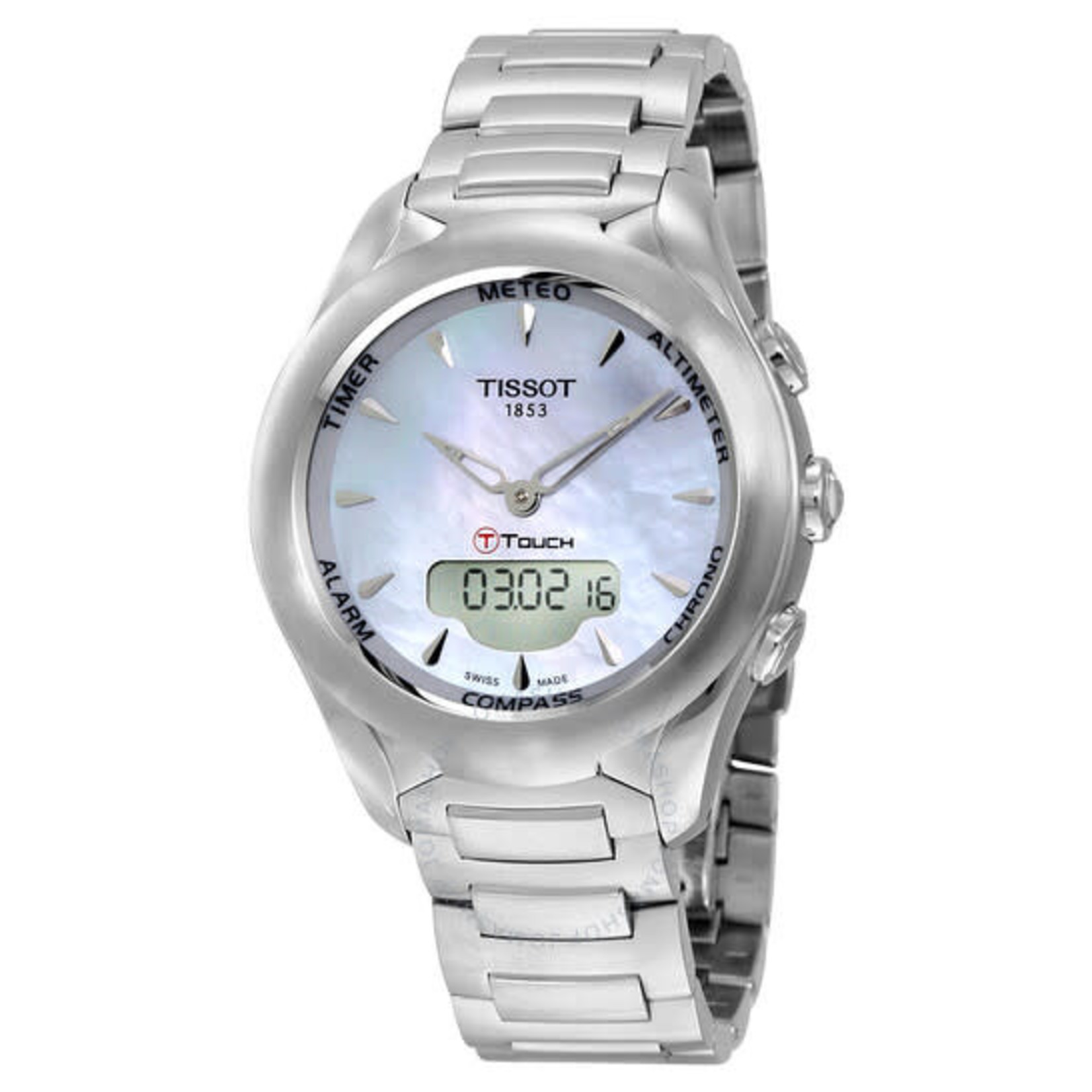 Tissot T075.220.11.101.00 T-Touch Solar Lady Mother of Pearl Dial Ladies Watch