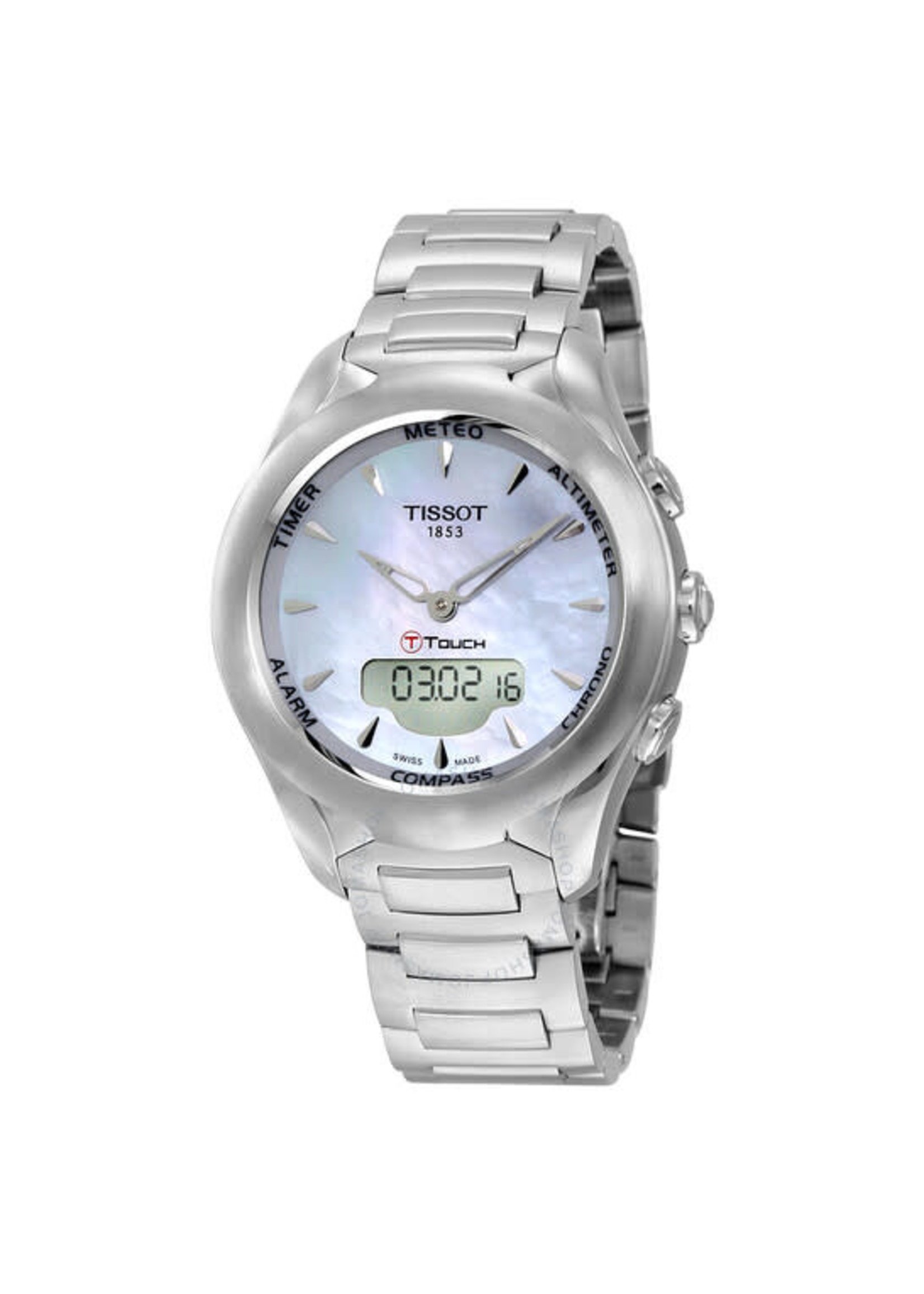 Tissot T075.220.11.101.00 T-Touch Solar Lady Mother of Pearl Dial Ladies Watch