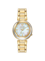 Citizen EM0334-54D Eco-Drive® Sunrise Gold-Tone Watch with Mother-of-Pearl Dial