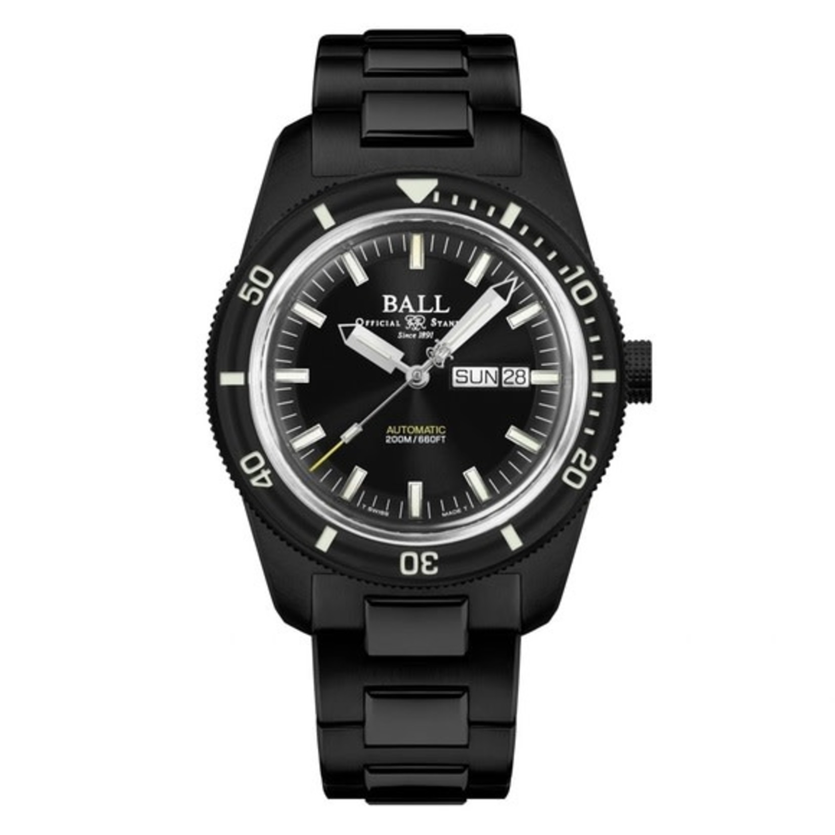 Ball DM3208B-S4-BK Engineer II Skindiver Heritage