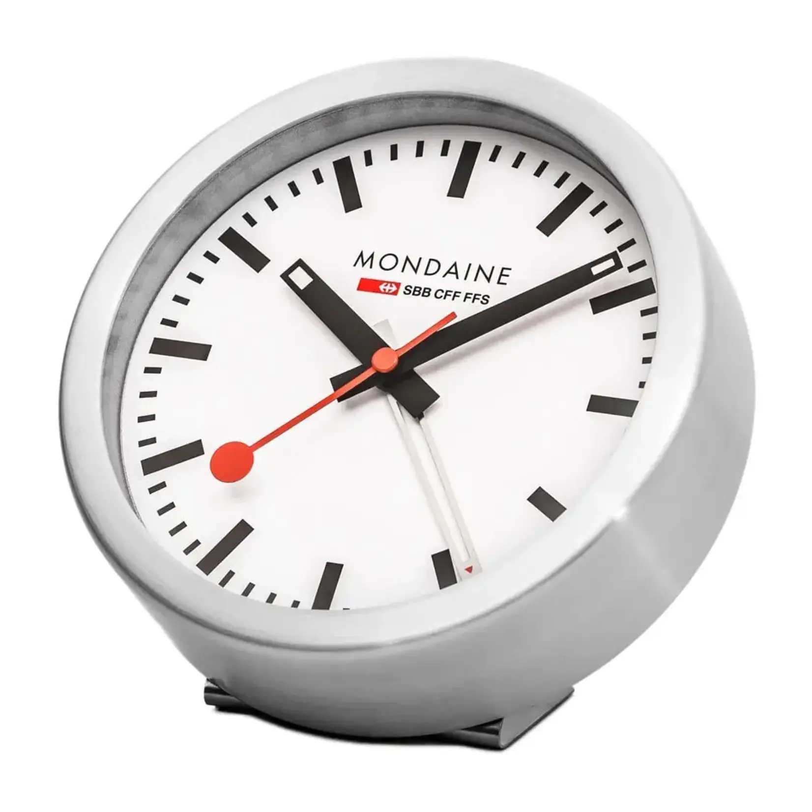Mondaine A997.MCAL.16SBB Mondaine Mini Clock Silver
