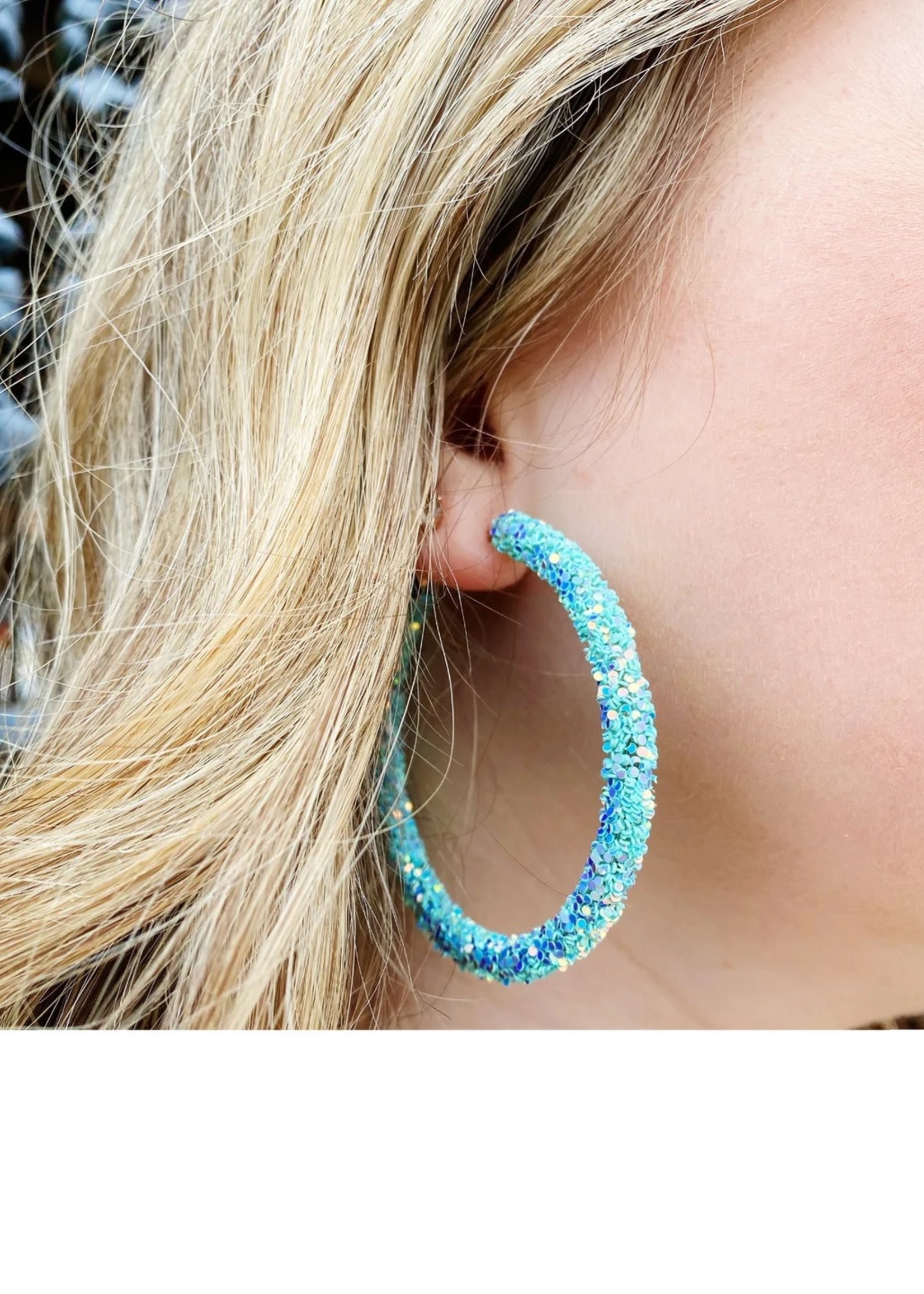 Bloom and Company Aqua Darling Ear Candy Hoops