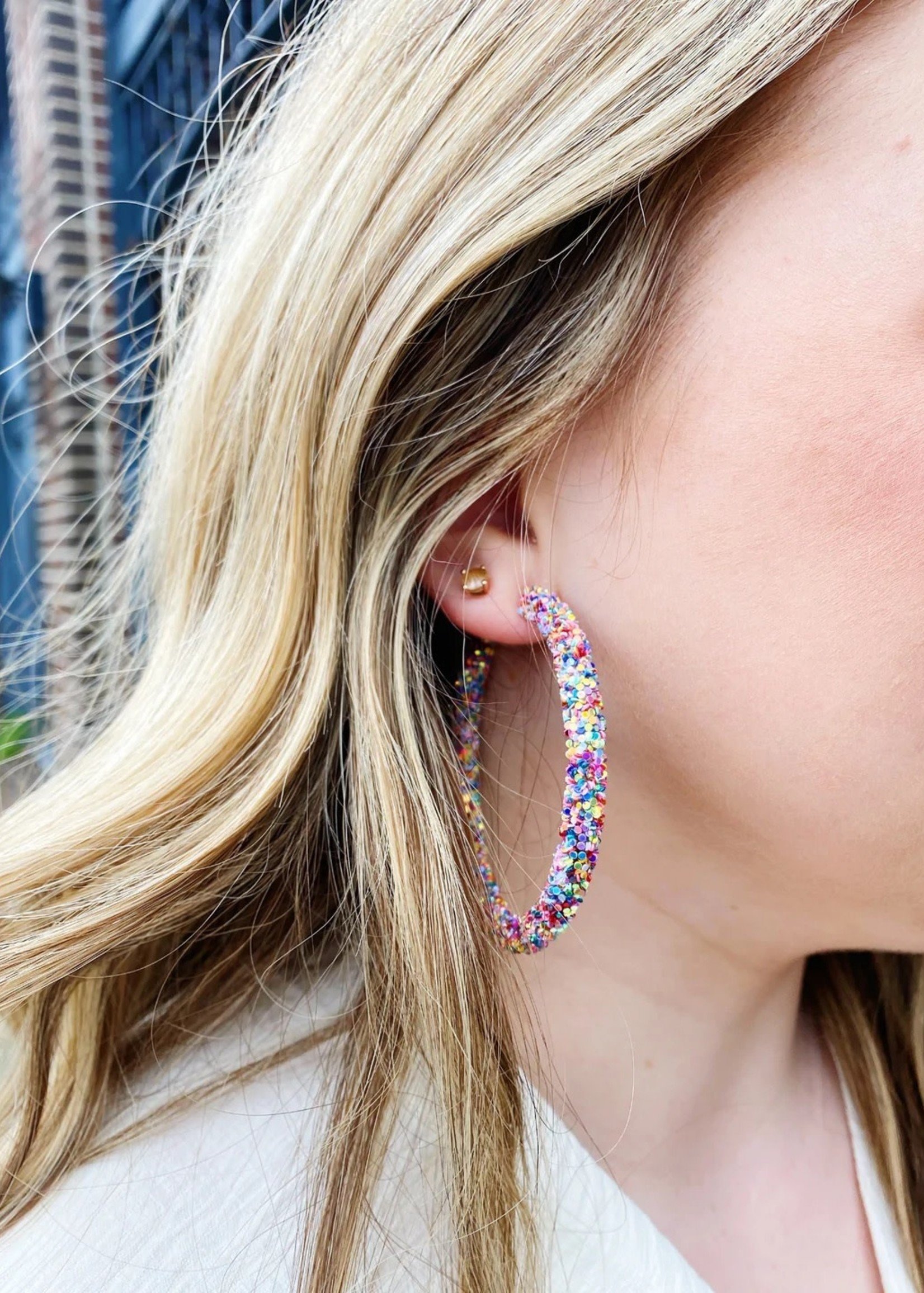 Bloom and Company Multi-Colored Darling Ear Candy Hoops