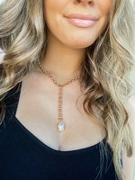 Bloom and Company Ever Alice Chunky Pearl Lariat Necklace