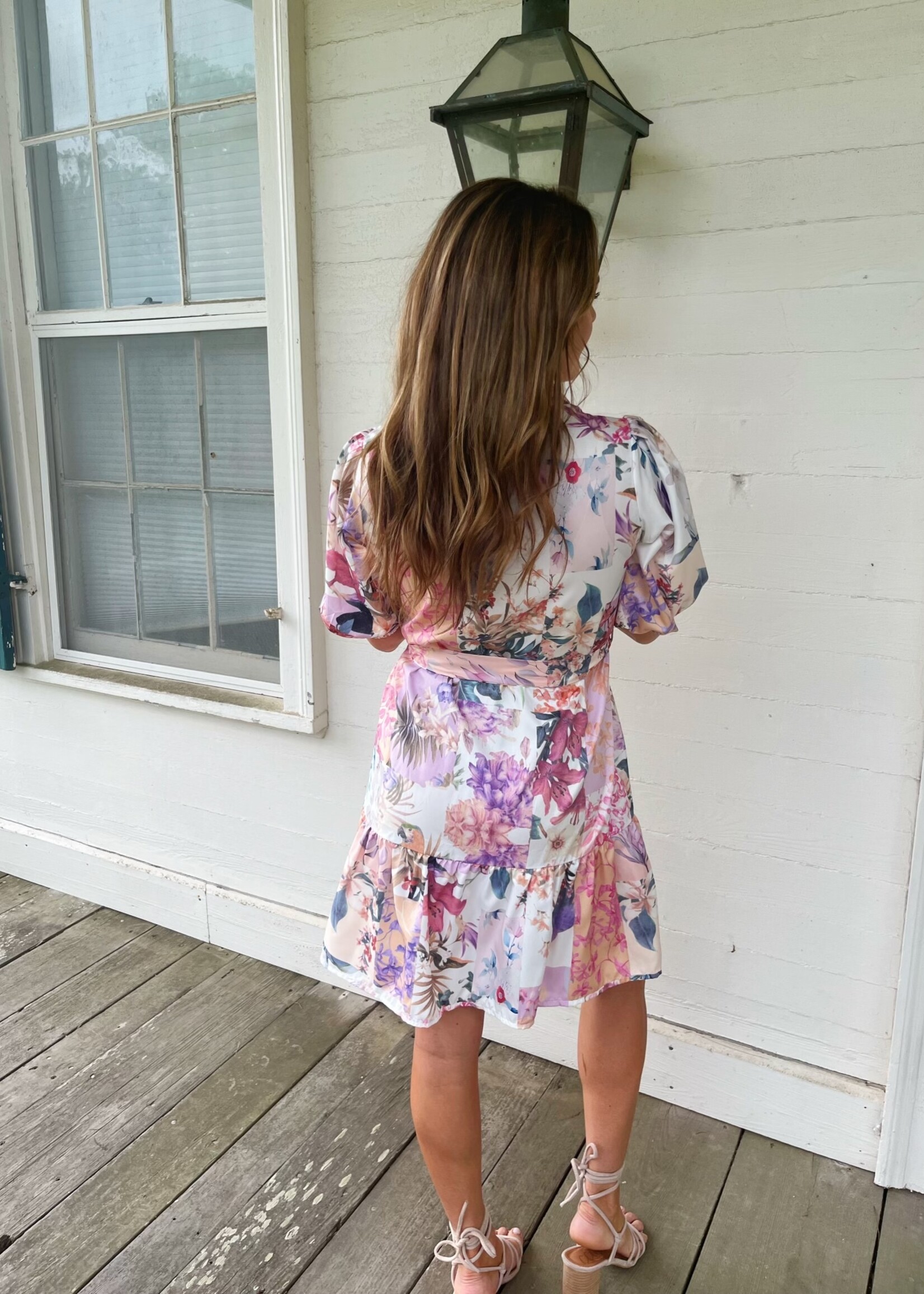 Bloom and Company Pink Floral Bohemian Dress