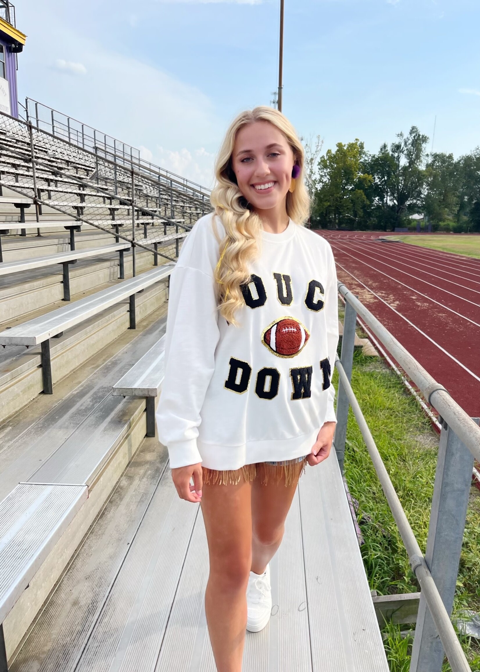 Bloom and Company Touchdown Patch Sweatshirt