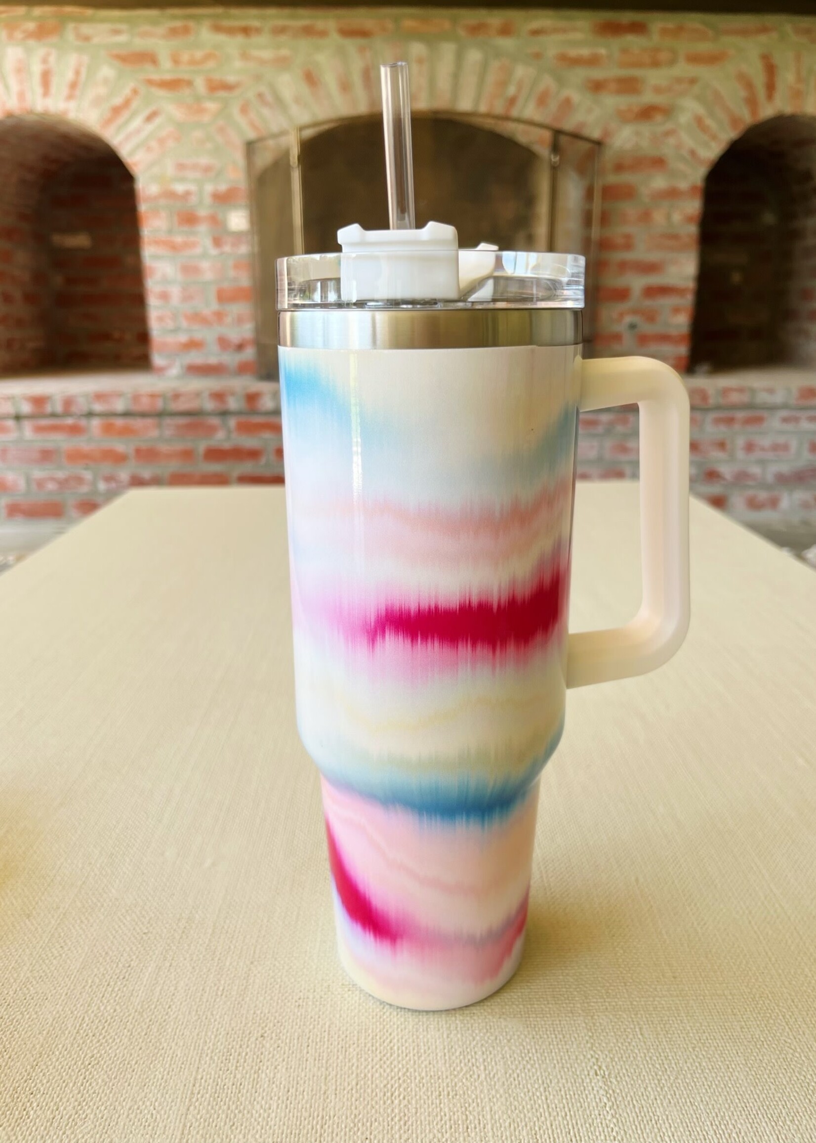 Bloom and Company Tie Dye Wave 40oz Tumbler