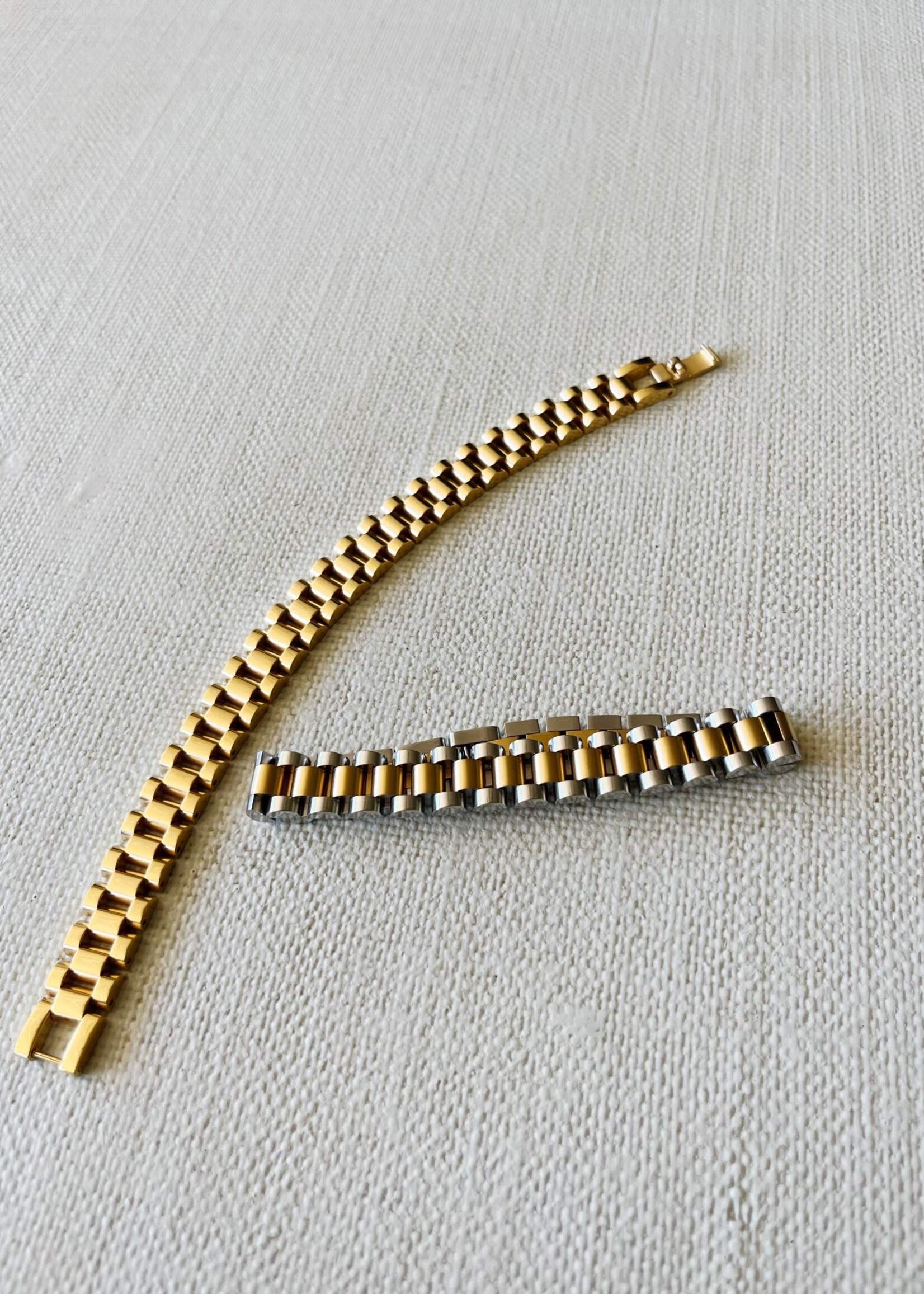 Bloom and Company Gold Watch Band Bracelet