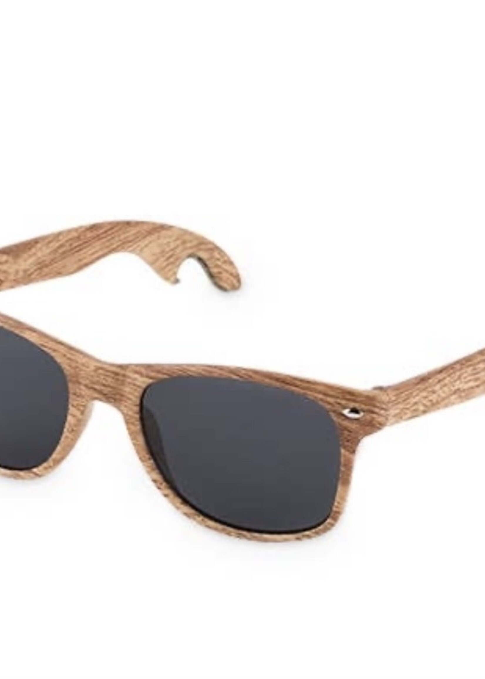 Bloom and Company Men's Faux Wood Sunglasses Bottle Opener