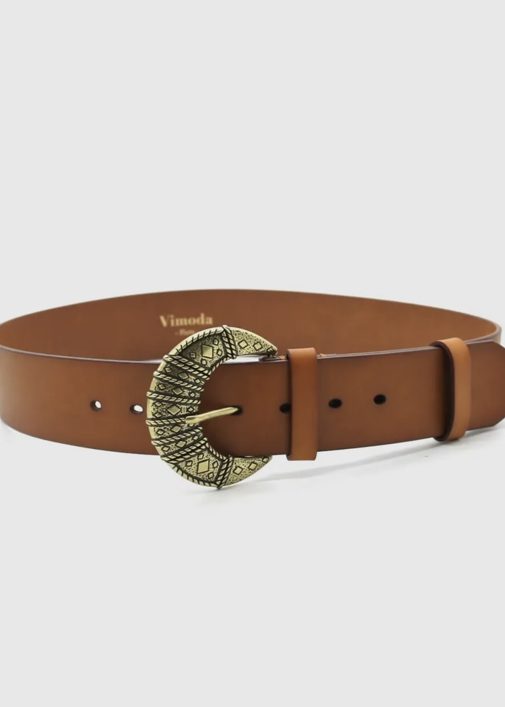 Bloom and Company Cally Crescent Moon Leather Belt