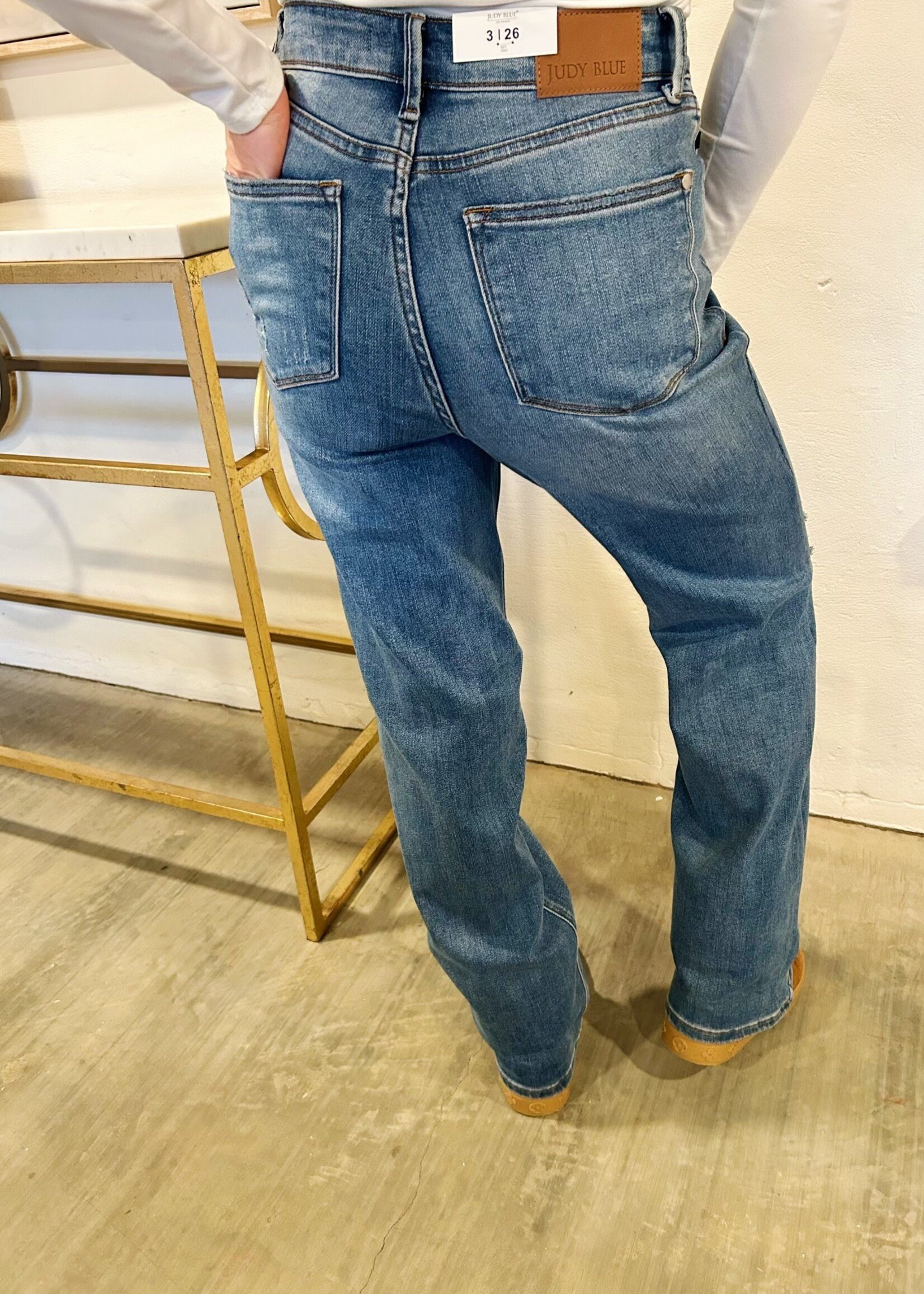 Bloom and Company Judy Blue Tummy Control 90s Straight Leg Jeans