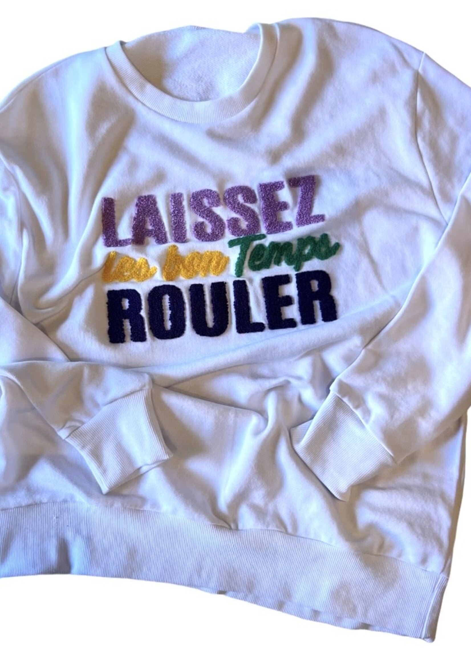 Bloom and Company Mardi Gras Laissez Sweatshirt