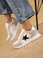 Bloom and Company Black and Silver Star Smith Sneakers