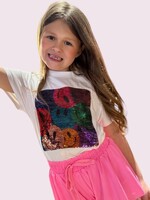 Bloom and Company Girls Neon Pink Butterfly Shorts
