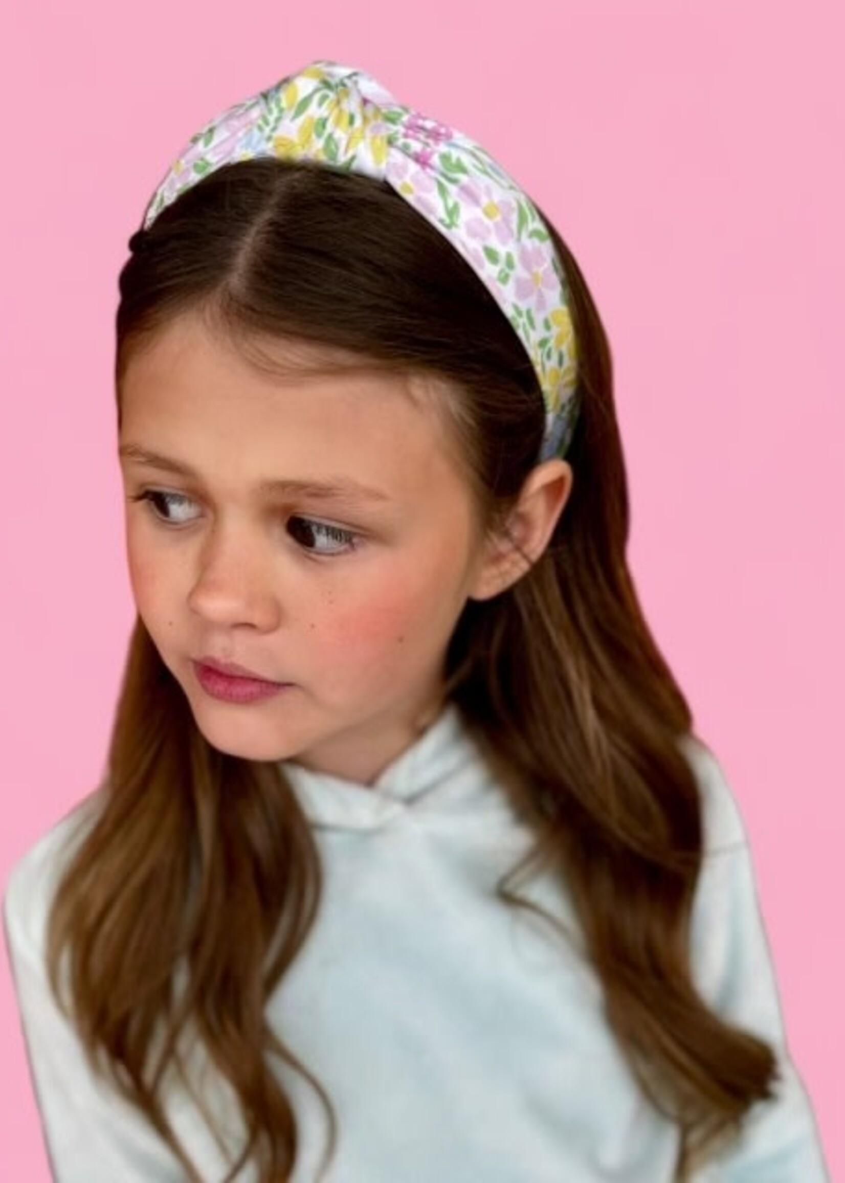 Bloom and Company Girls Pastel Fields Top Knot Headband