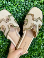 Bloom and Company Gold and Natural Express Sandals