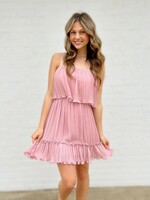 Bloom and Company Misty Pink Ruffle Tube Dress