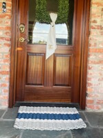 Bloom and Company 18x30 Dark Tan, Light Tan and Navy Lobster Rope Doormat