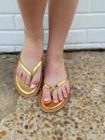 Bloom and Company Gold Agora Sandals