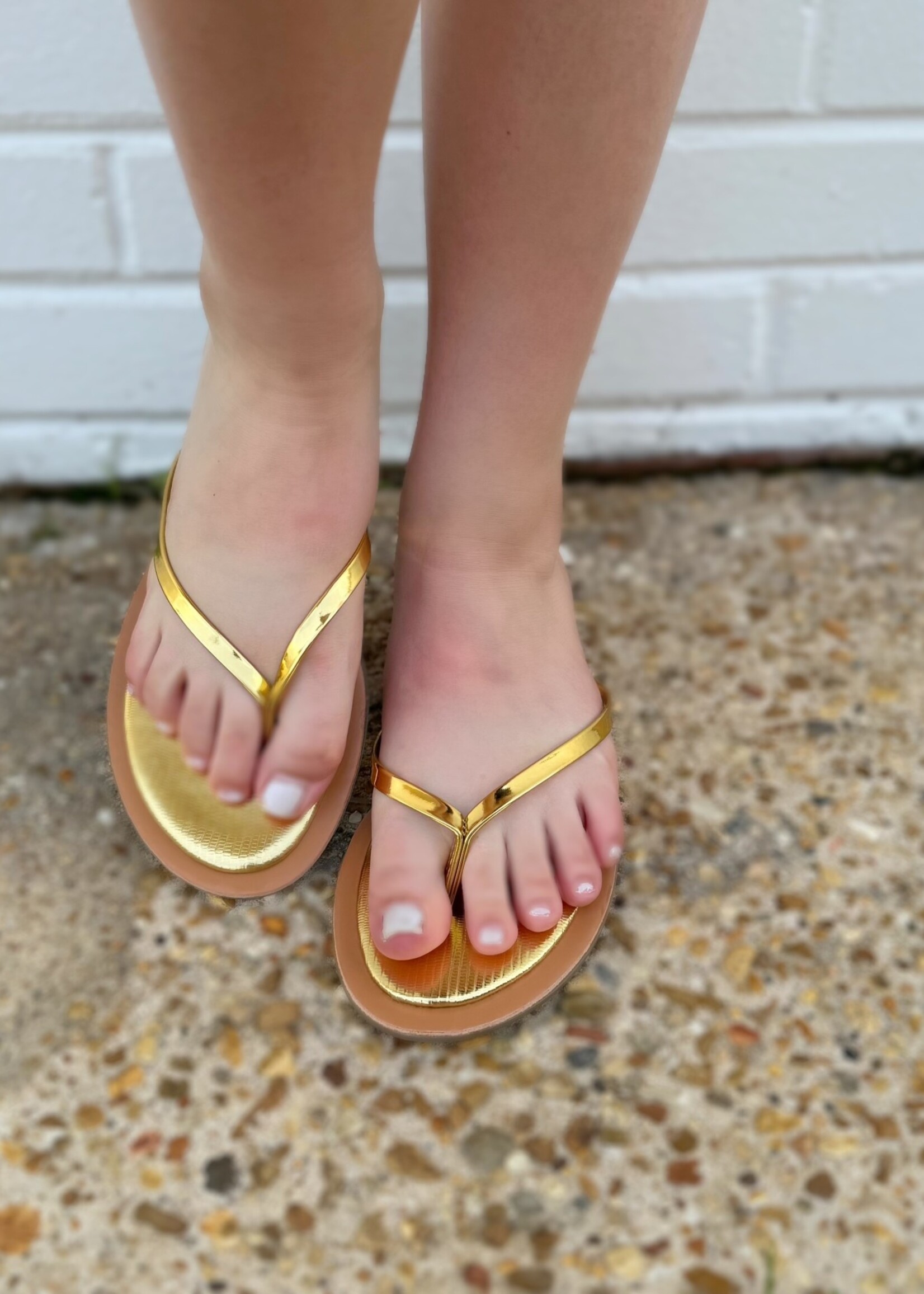 Bloom and Company Gold Agora Sandals