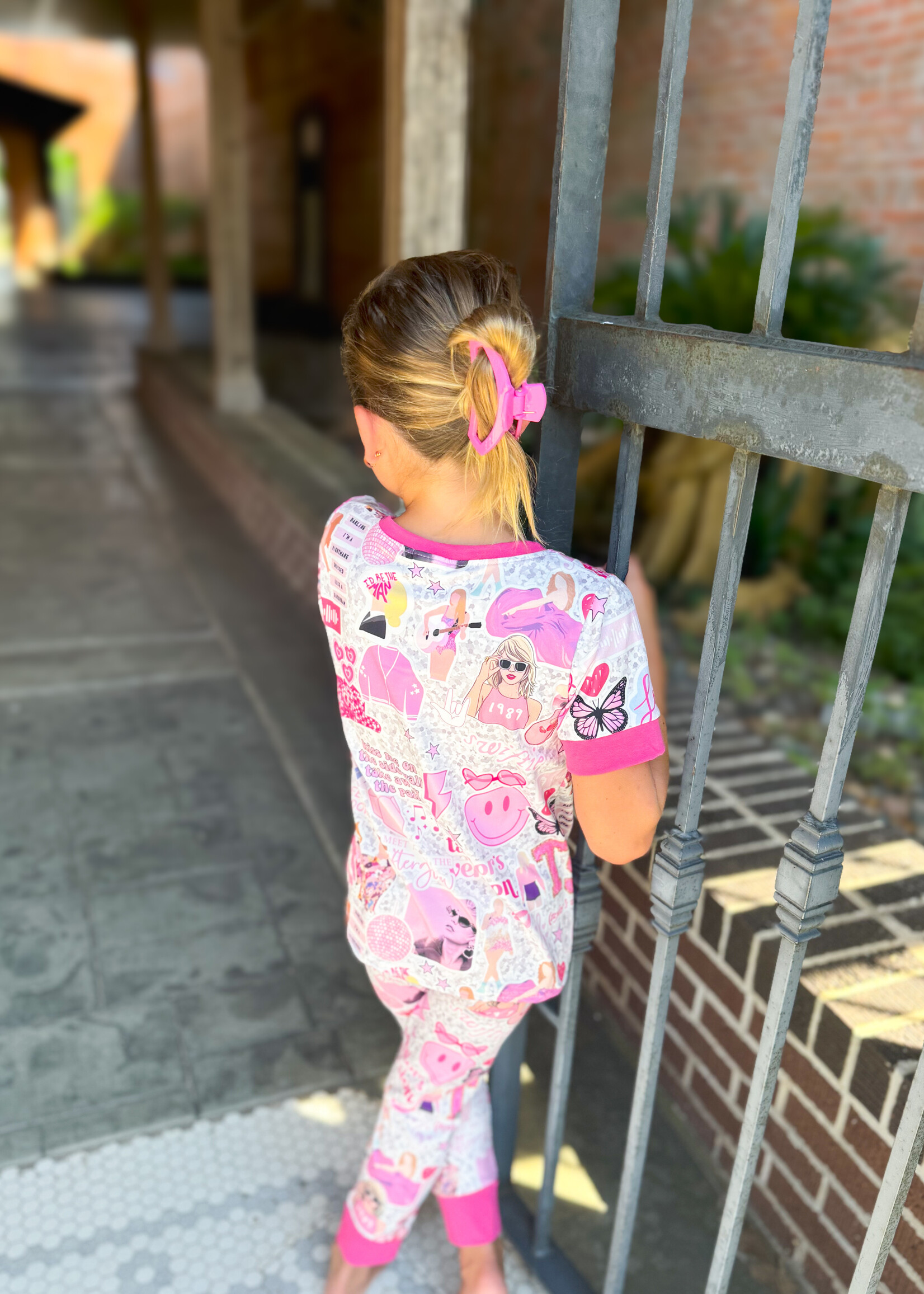 Bloom and Company Girls Pink Butterfly SWIFT!E  Pajamas