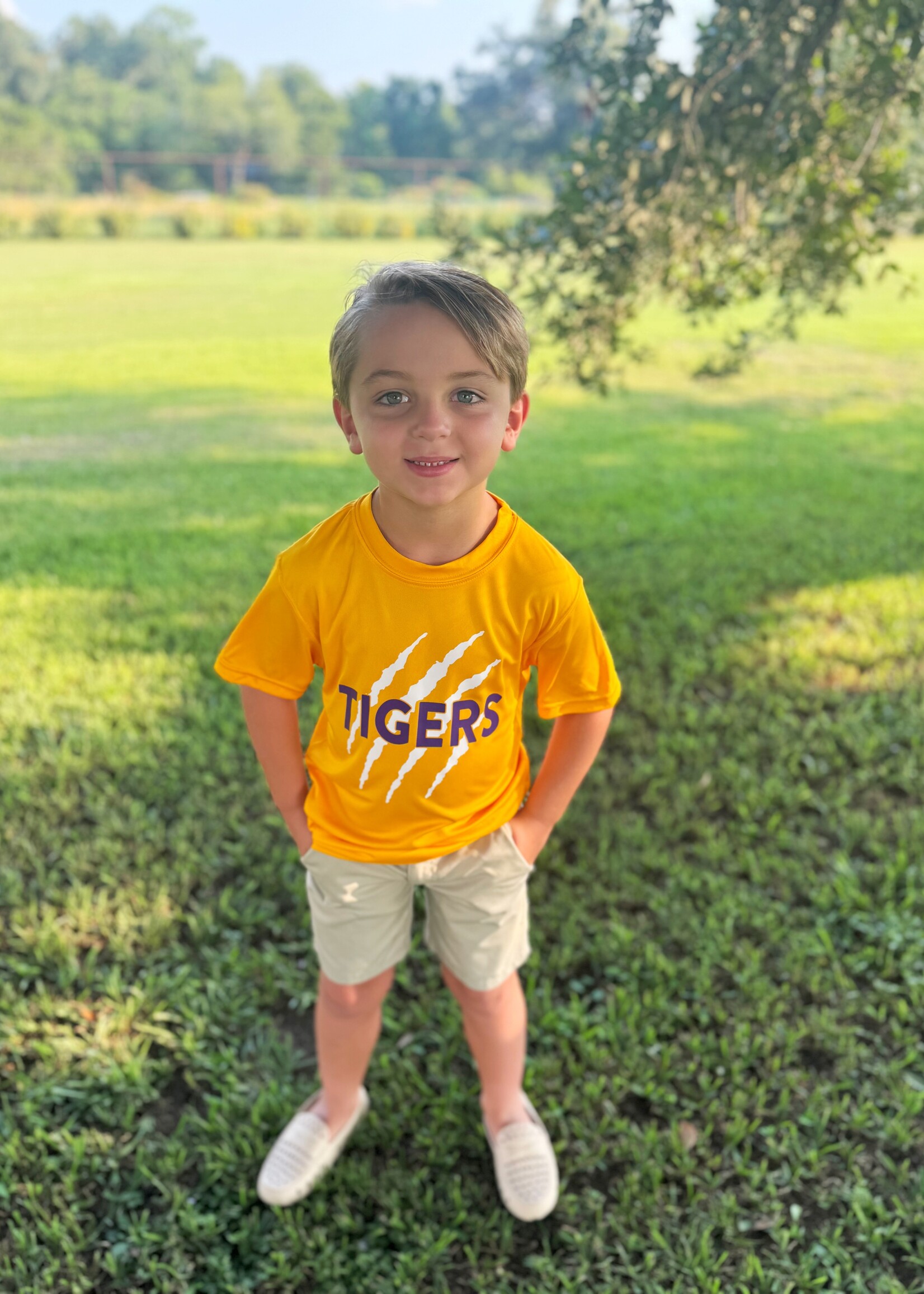 Bloom and Company Yellow Dri Fit Tiger Claw T-Shirt