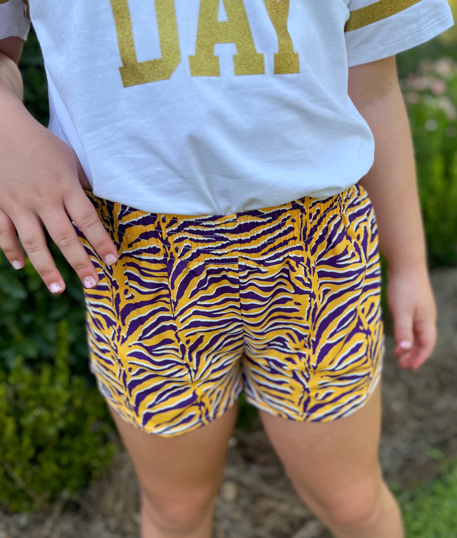パンツ PEEL&LIFT tiger easy shorts purple,XL bloom-and-company-purple-
