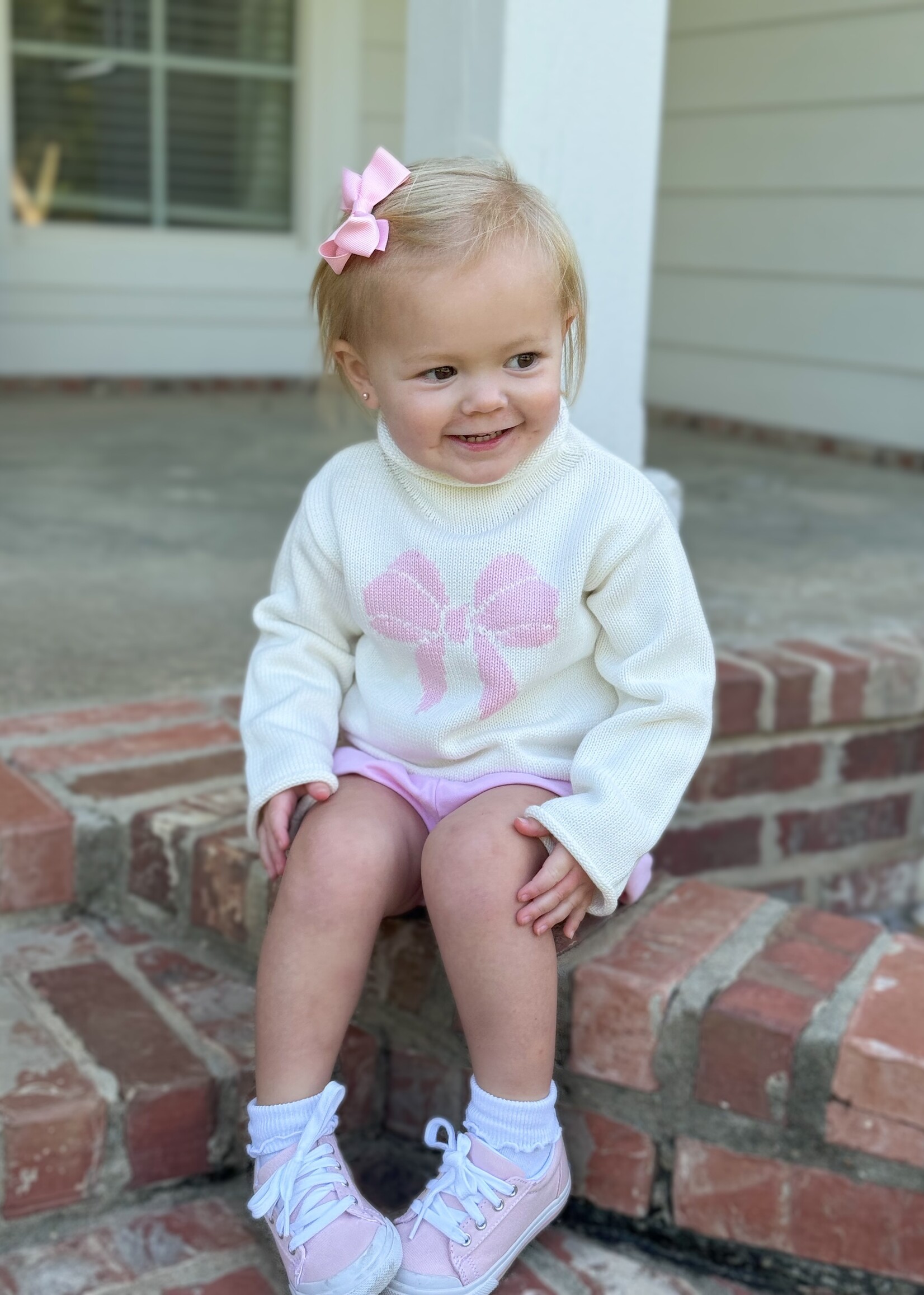 Bloom and Company Youth Bow Rollneck Sweater