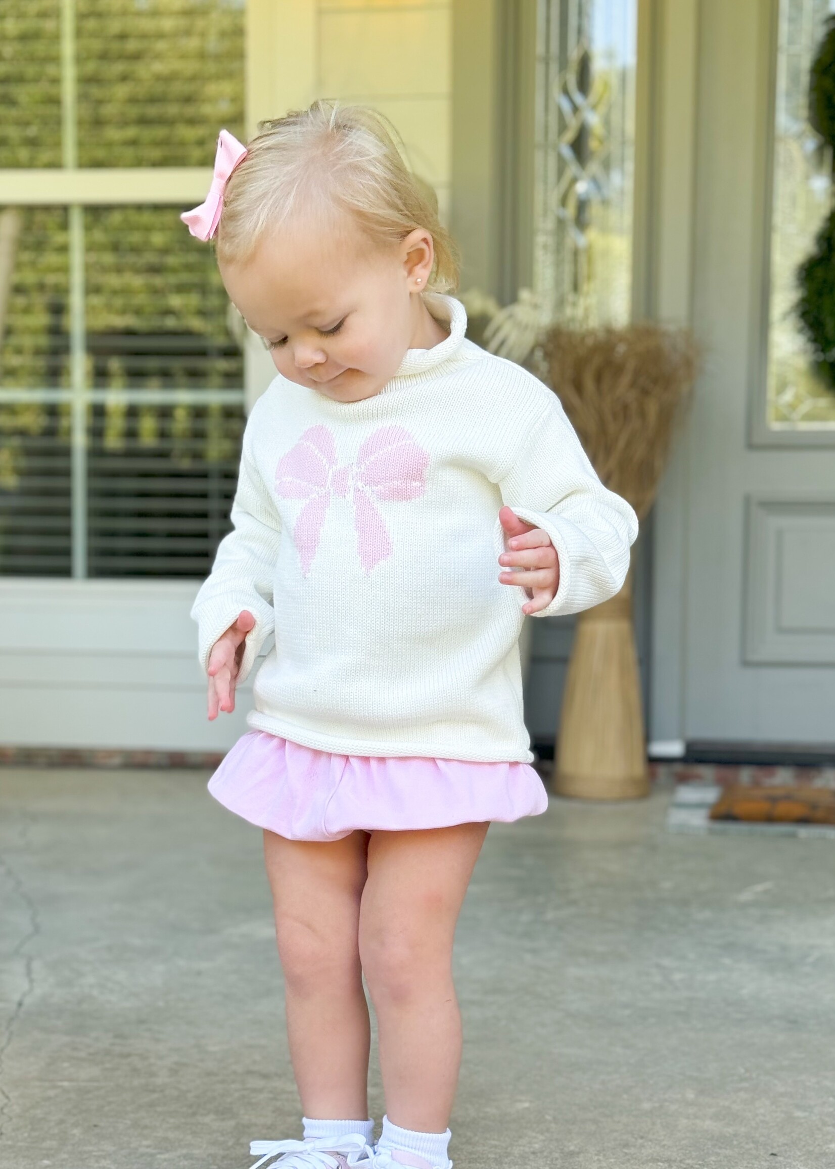 Bloom and Company Youth Bow Rollneck Sweater