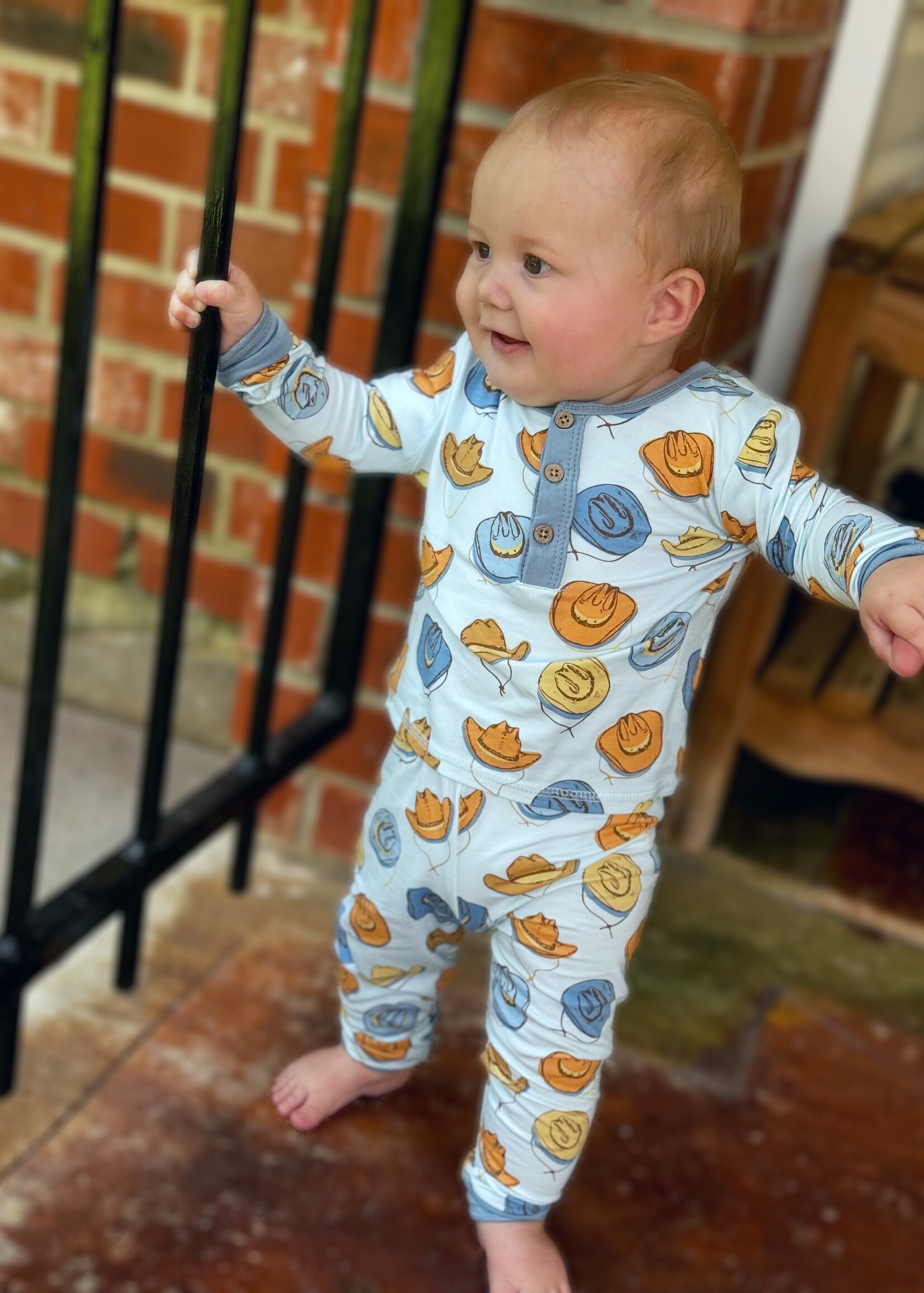 Bloom and Company Little Boys Cowboy Bamboo Pjs