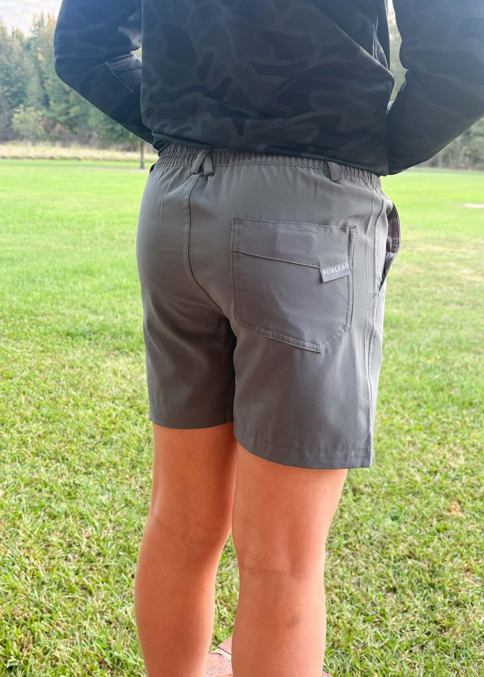 Bloom and Company Burlebo Youth Everyday Shorts River Rock Grey