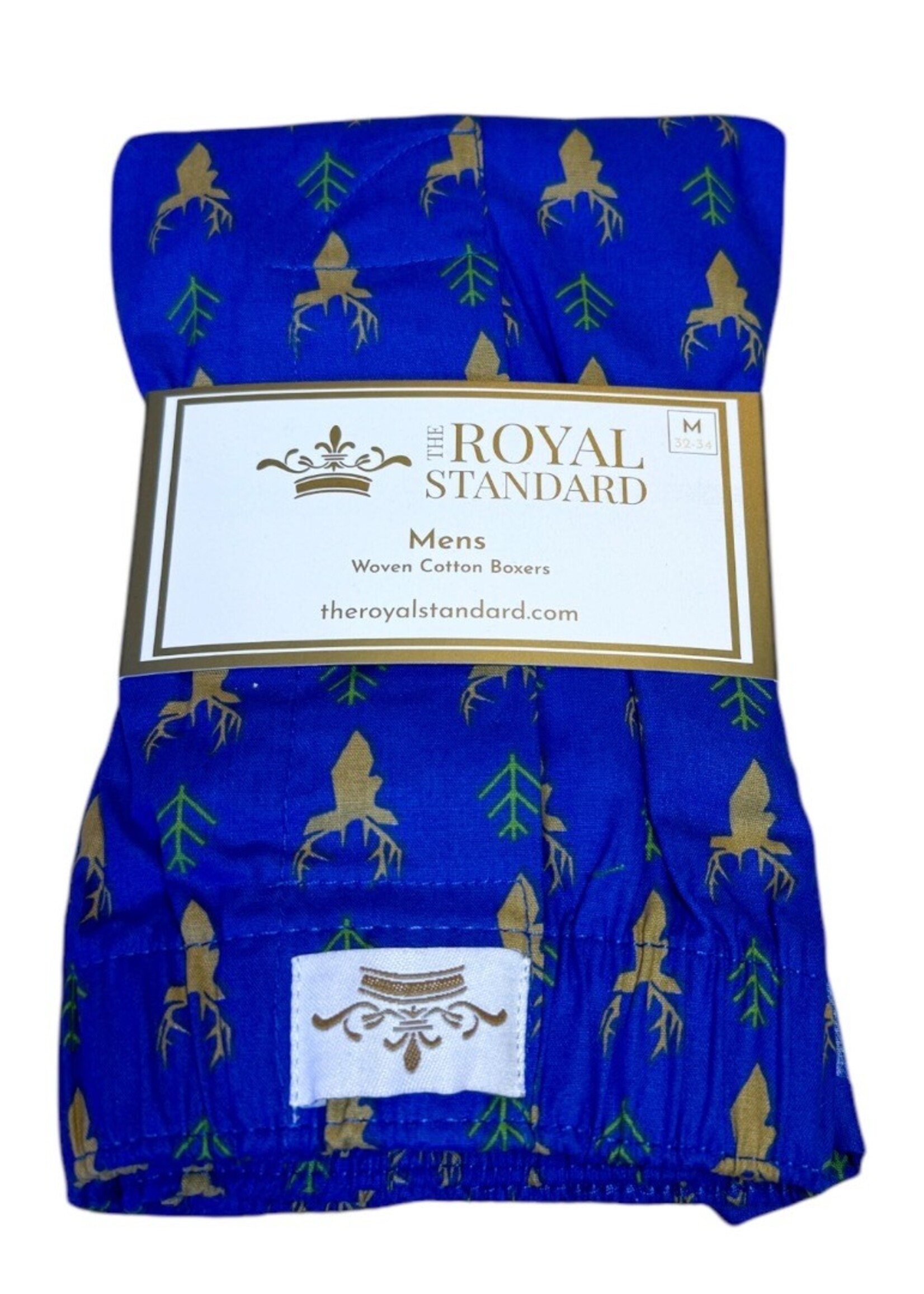 Bloom and Company Men's Deep Blue Deer Boxers