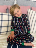 Bloom and Company Kid's Nutcracker March Long Sleeve PJs Navy