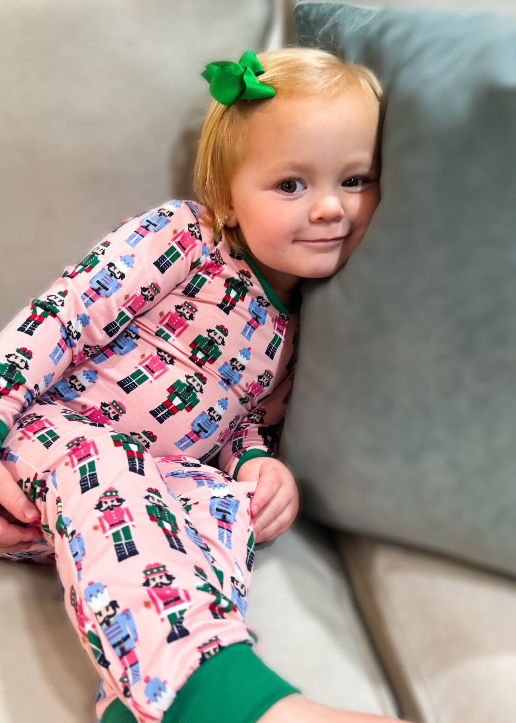 Bloom and Company Kid's Nutcracker March Long Sleeve PJs Pink