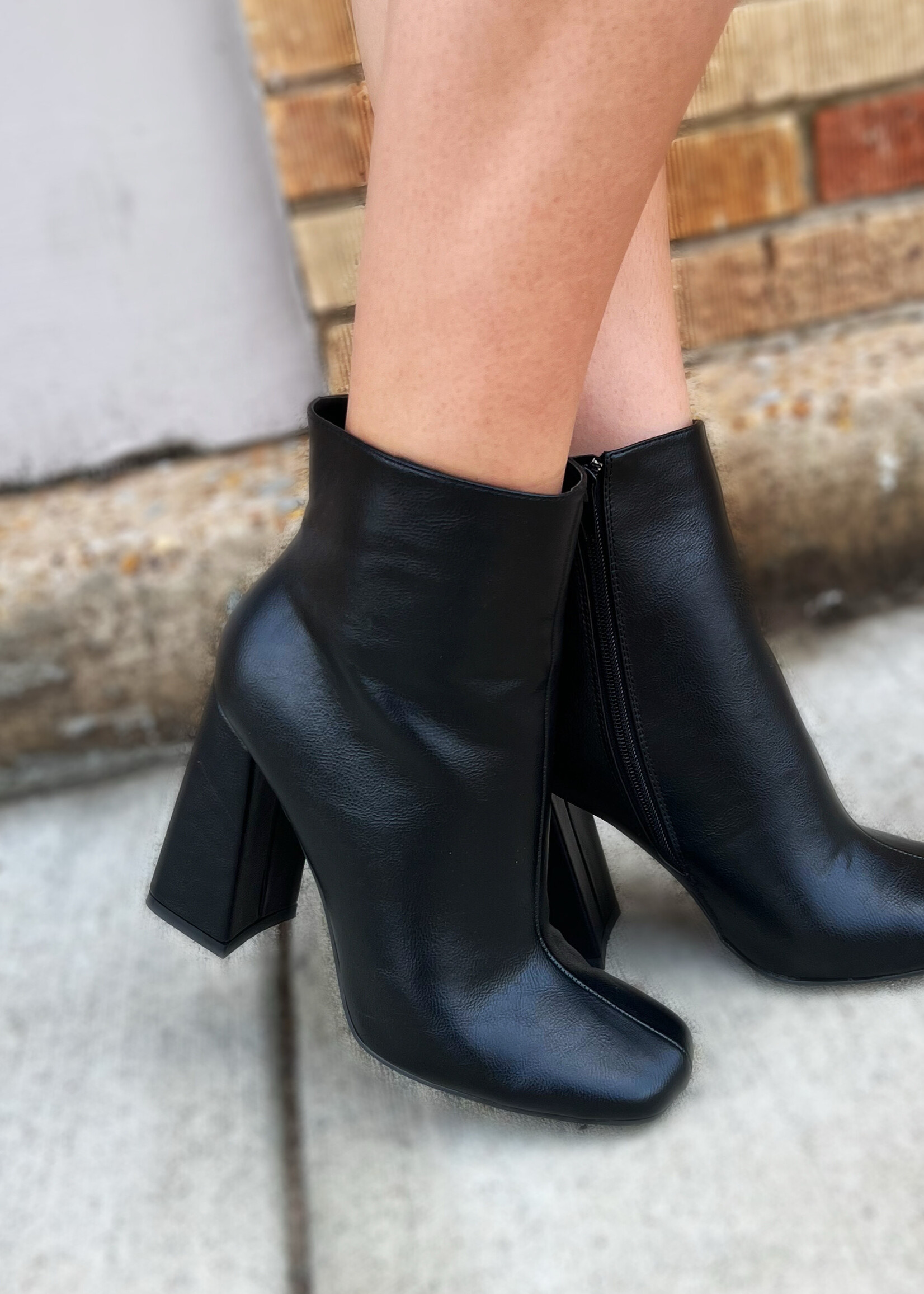 Bloom and Company Black High Heel Bootie
