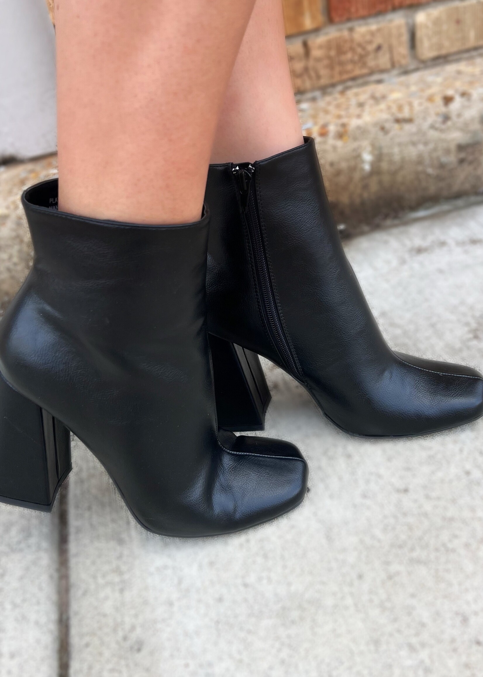 Bloom and Company Black High Heel Bootie