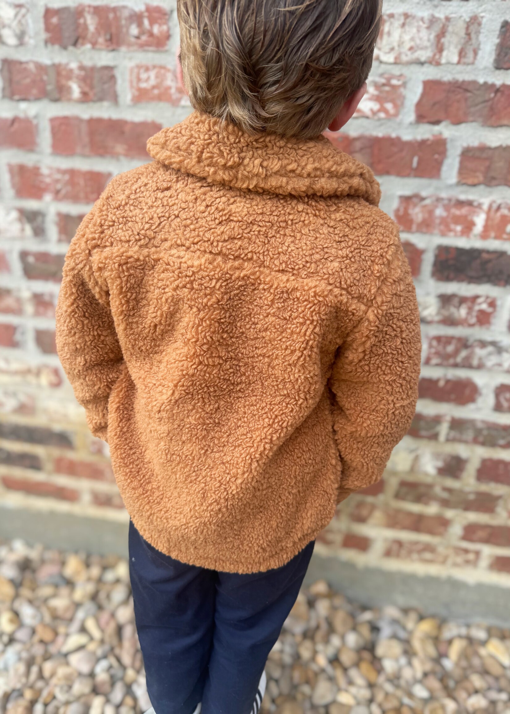 Youth Tan Sherpa Jacket
