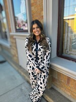 Bloom and Company Cheetah Top and Pants Pajama Set