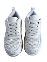 Bloom and Company Beige Kids Lace Sneaker