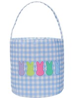 Blue Gingham Easter Basket