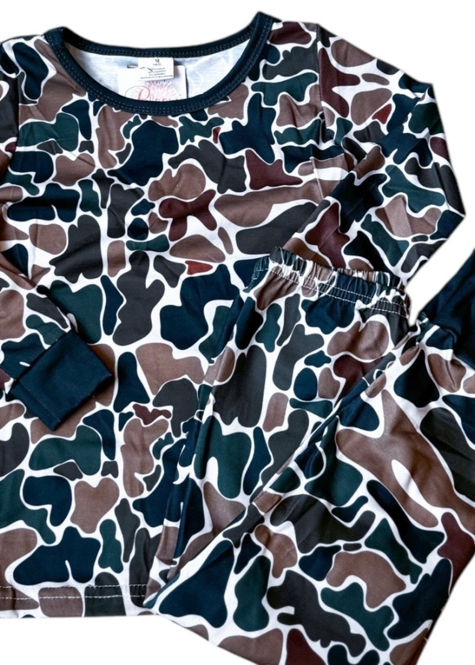 Bloom and Company Kids Camo Print PJ's