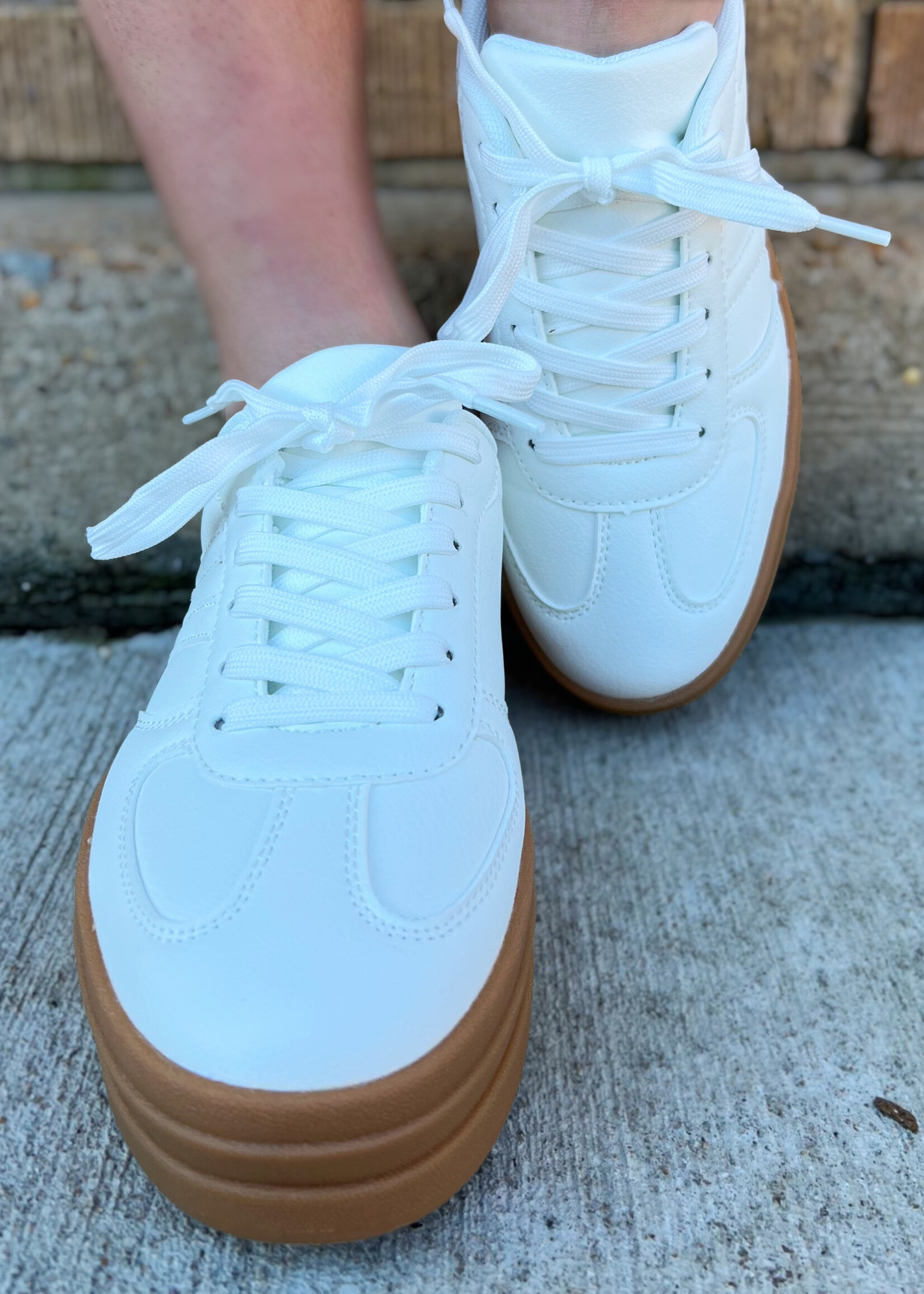Bloom and Company Gaze Platform Sneakers White