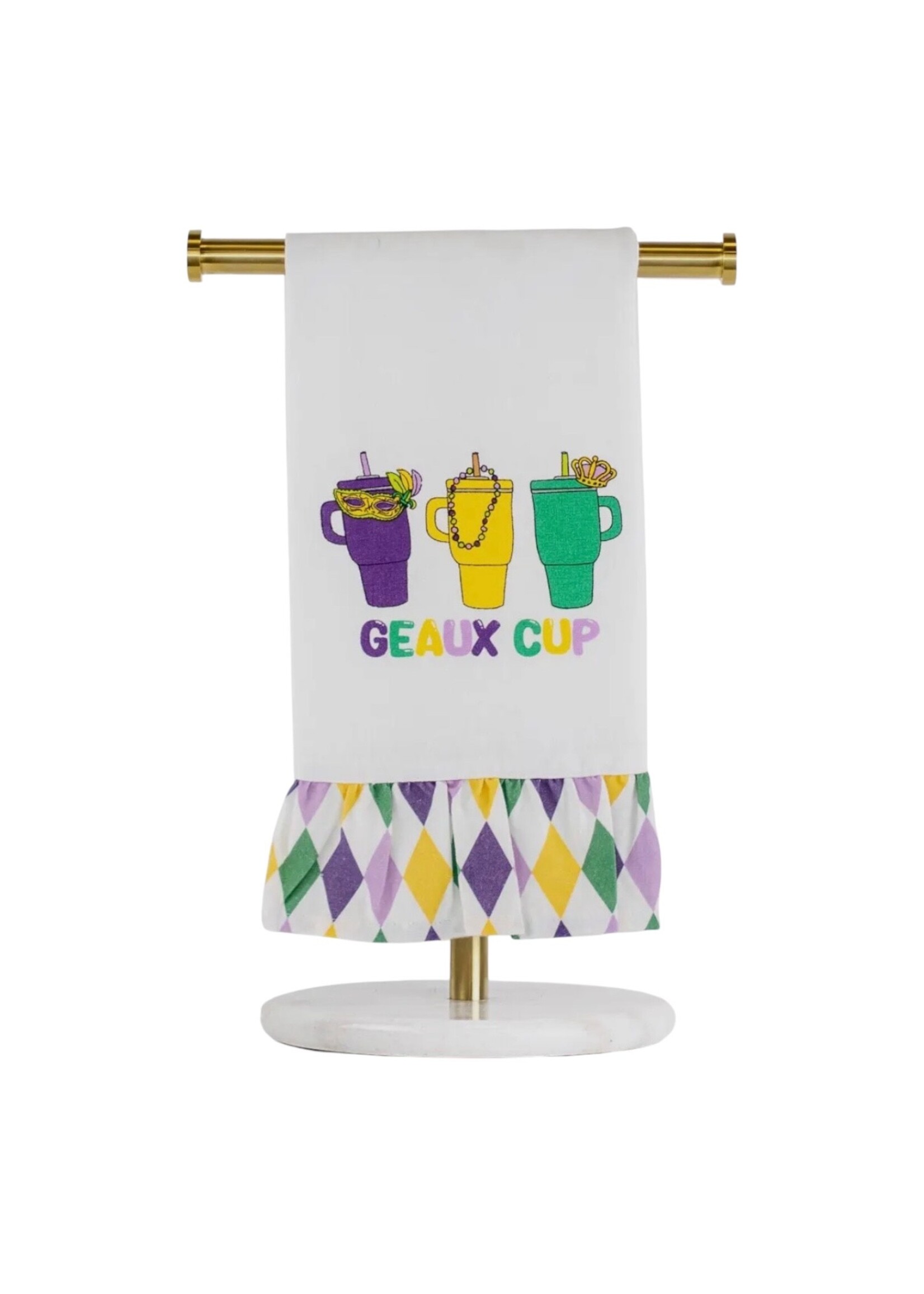 Geaux Cup Ruffle Hand Towel