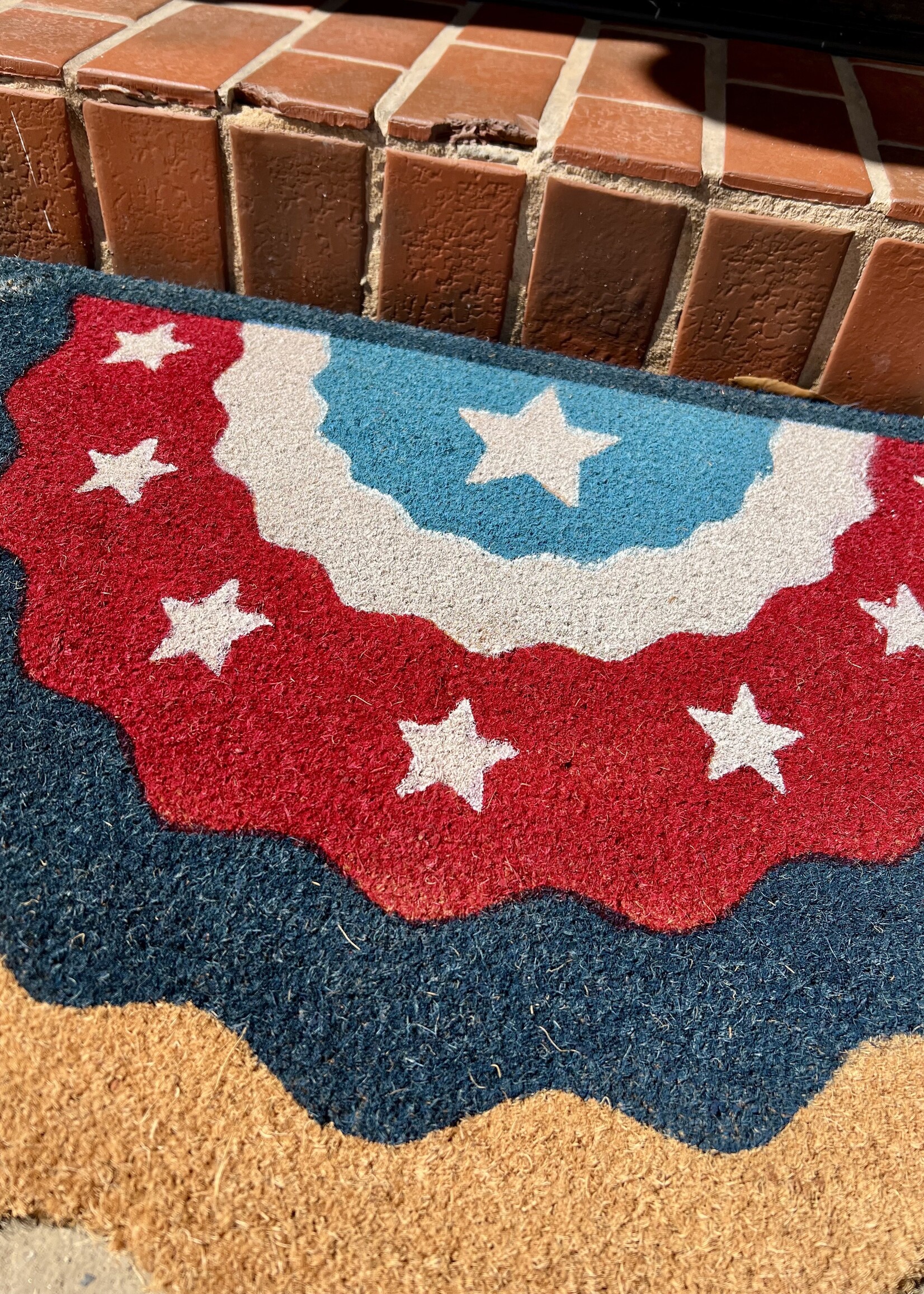 Bloom and Company Star Bunting Coir Doormat