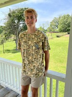 Bloom and Company Burlebo Pintail Camo Jumping Trout Pocket Tee