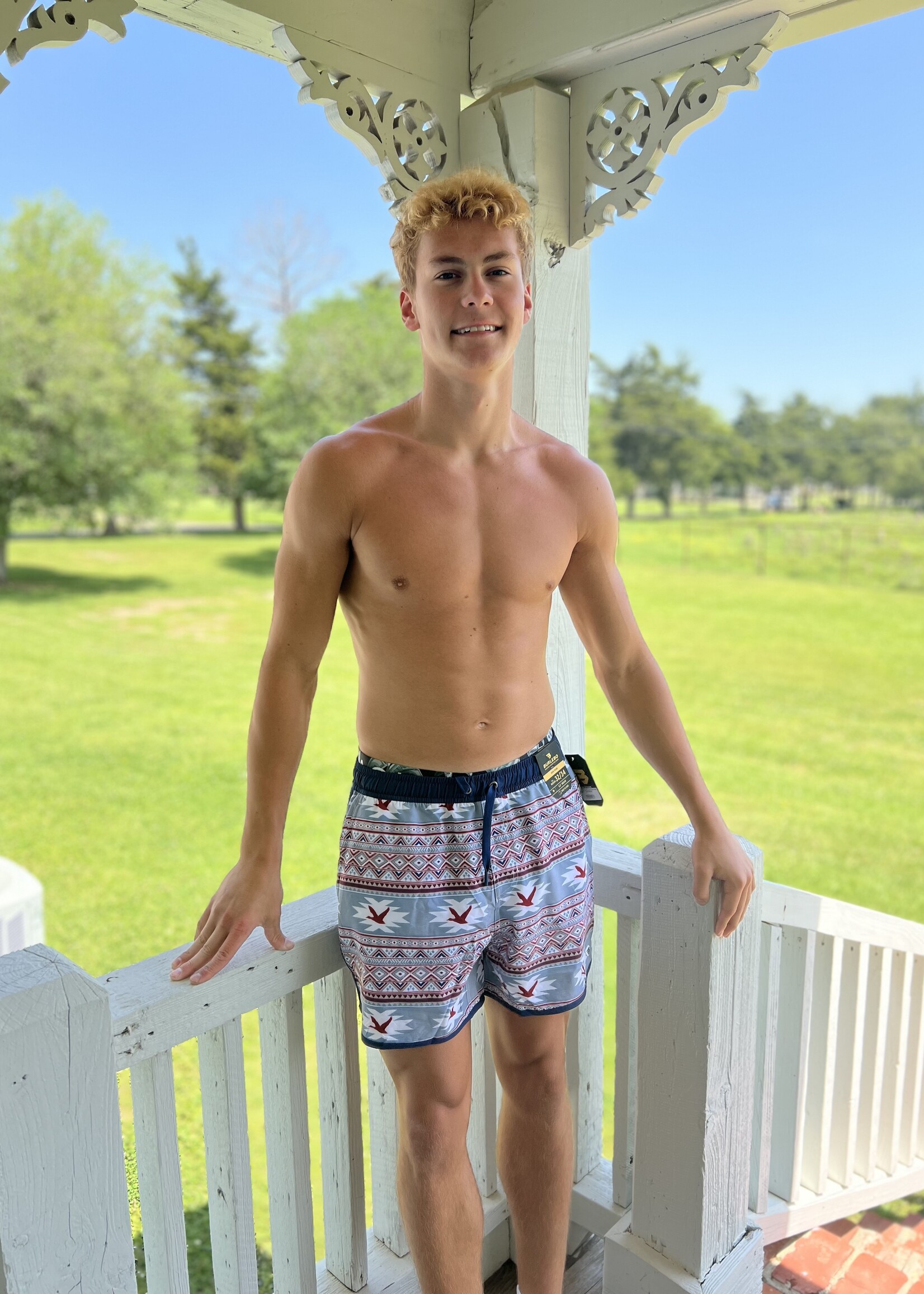 Bloom and Company Burlebo Aztec Duck Swim Trunks