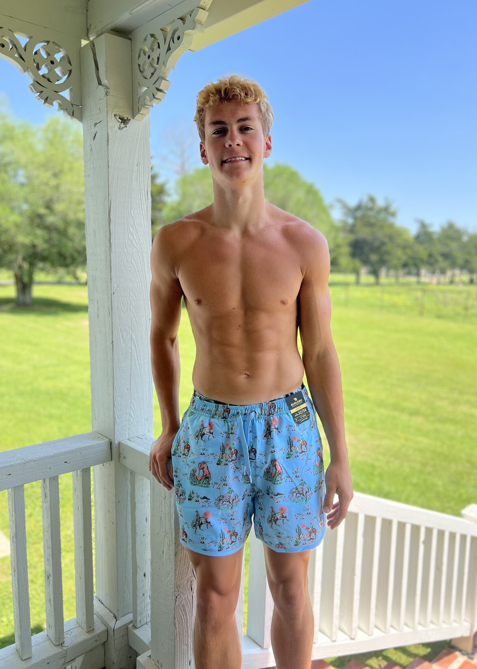 Bloom and Company Burlebo Cowboy Up Swim Trunks