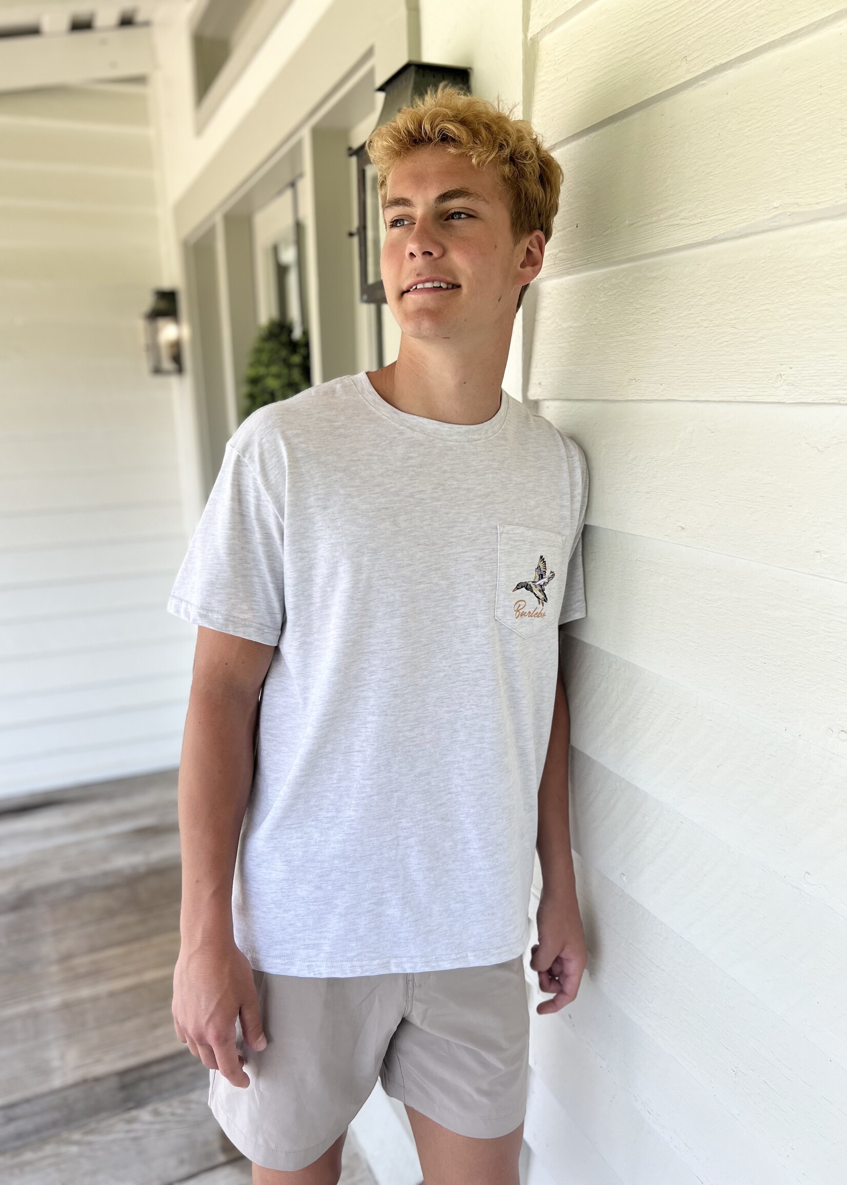 Bloom and Company Burlebo Ash Grey Pintail Triangle Duck Tee