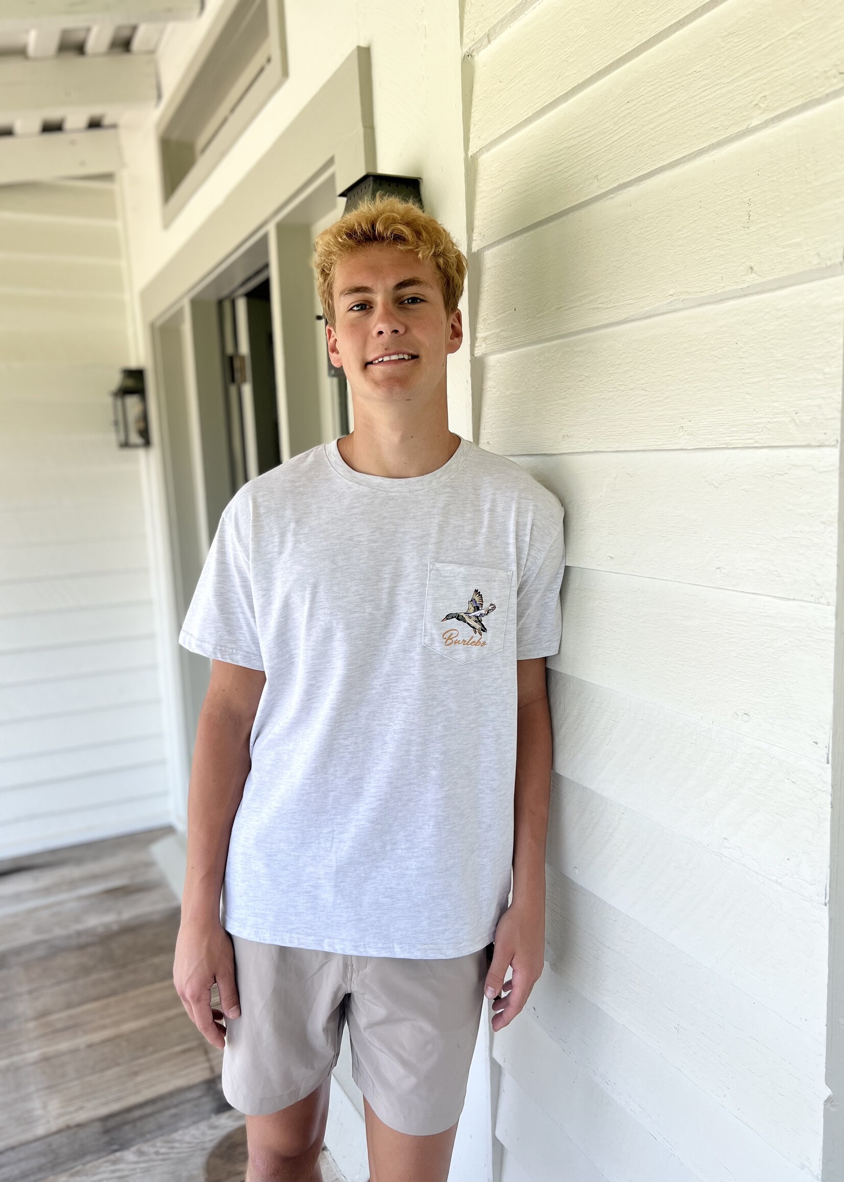 Bloom and Company Burlebo Ash Grey Pintail Triangle Duck Tee